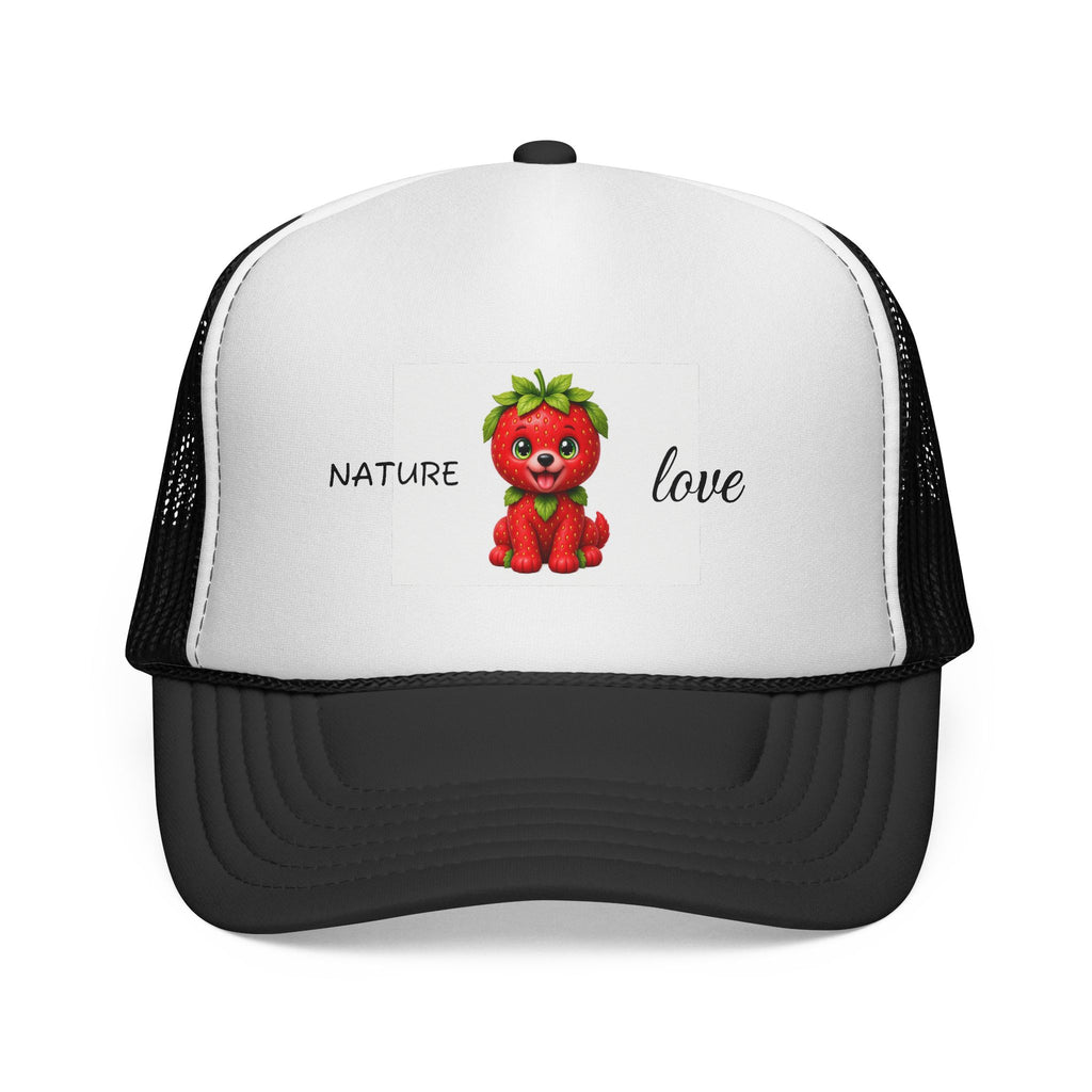 strawberry puppy trucker Cap