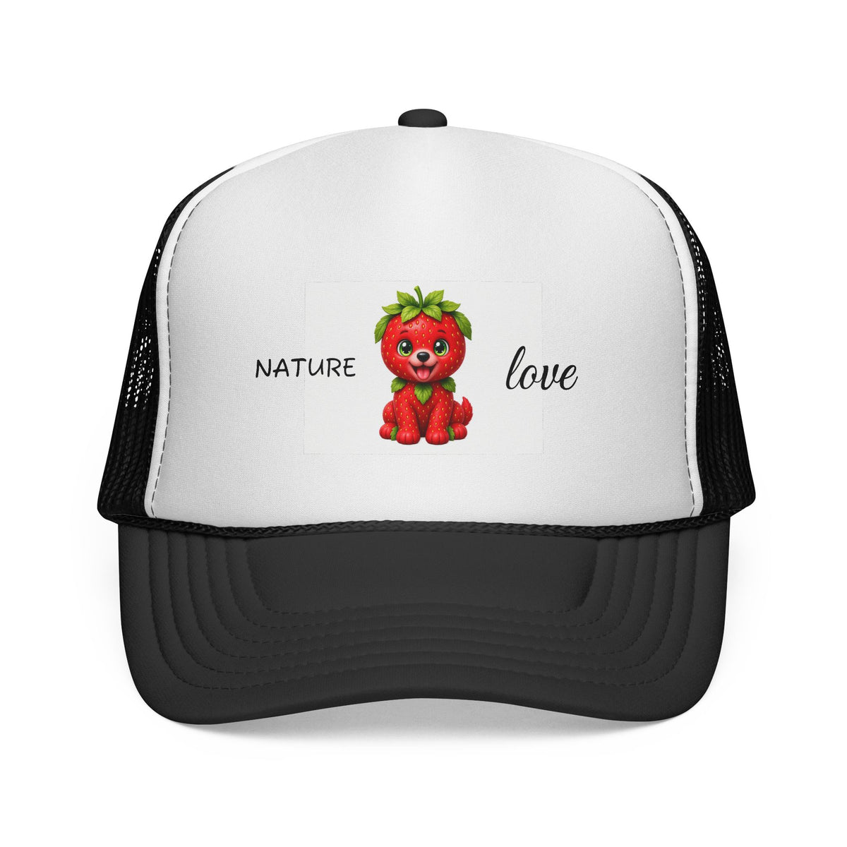 strawberry puppy trucker Cap