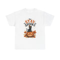 Stay Spooky Halloween T-Shirt — Black Cat on Pumpkin Tee
